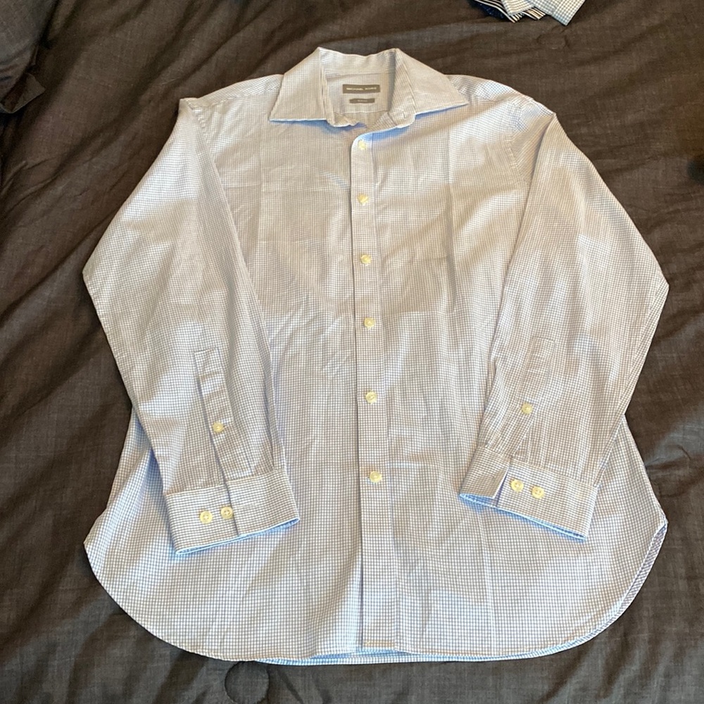 Michael Kors Men’s Long Sleeve Button Down Dress Shirt